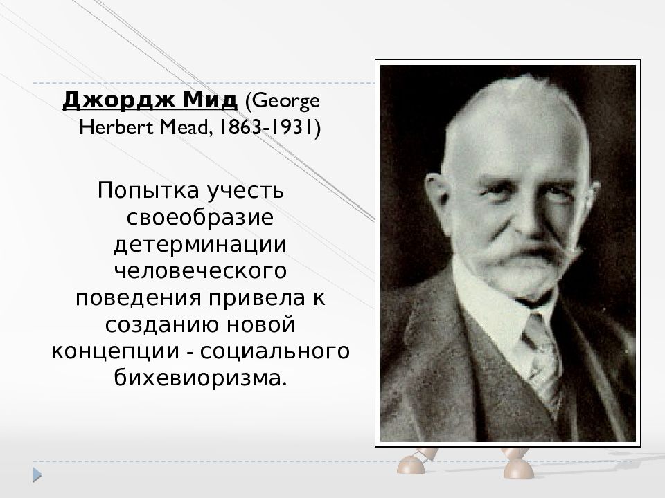 Джордж психолог. Джордж Герберт МИД. Джордж Герберт МИД (1863-1931). Социальный бихевиоризм. МИД бихевиоризм.