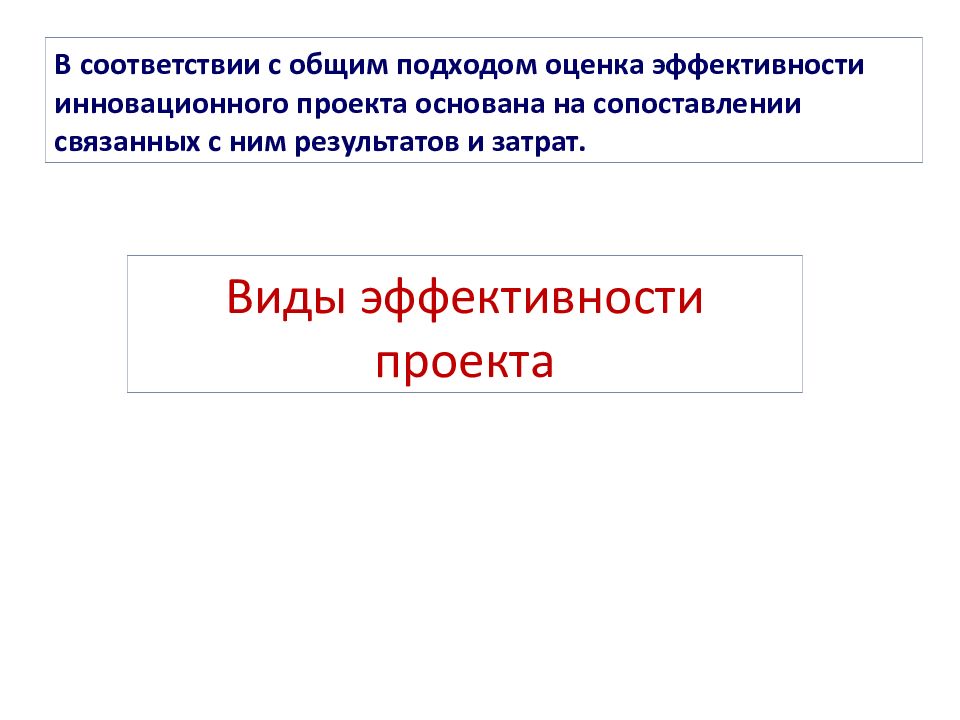 Эффекты и эффективности проекта