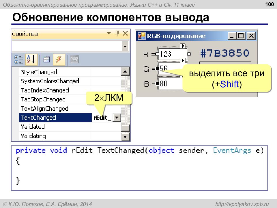 Класс обновить. Обновление компонентов. Обновить компонентов это.