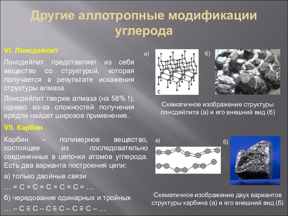 Углерод аллотропные модификации презентация