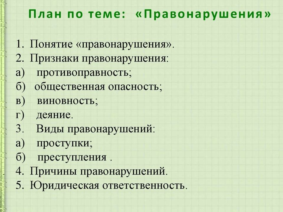 Сложный план правомерное поведение и правонарушение егэ обществознание