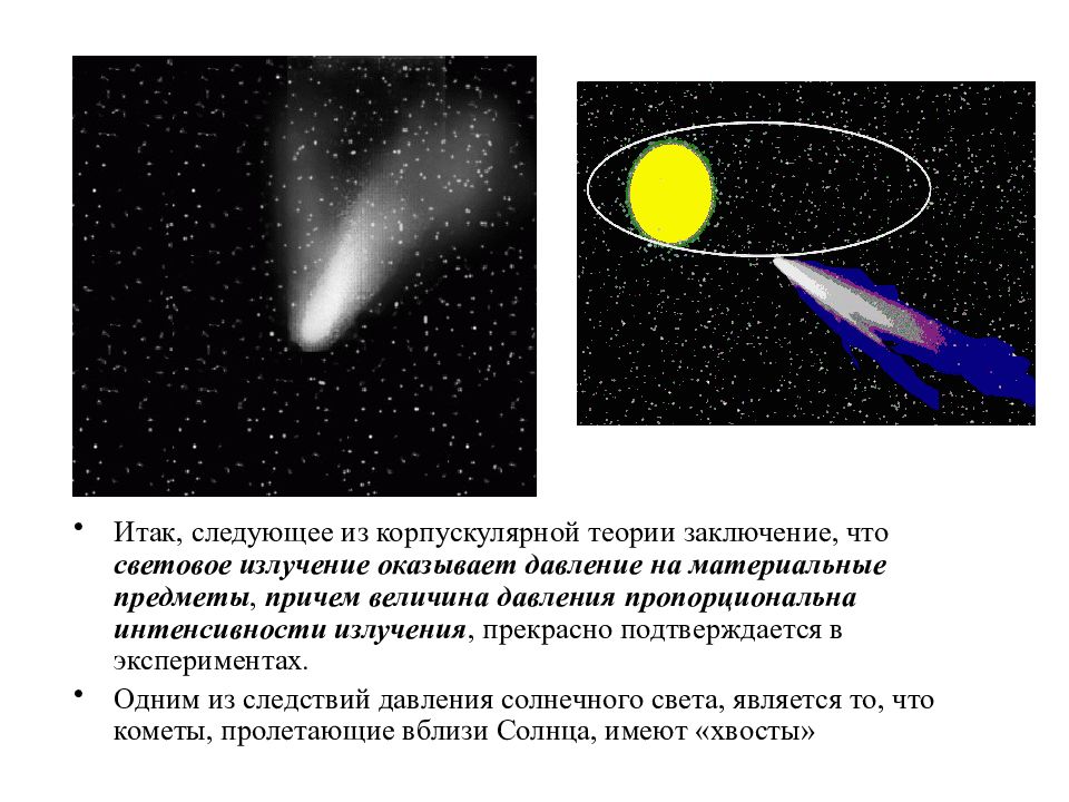 Давление света корпускулярная