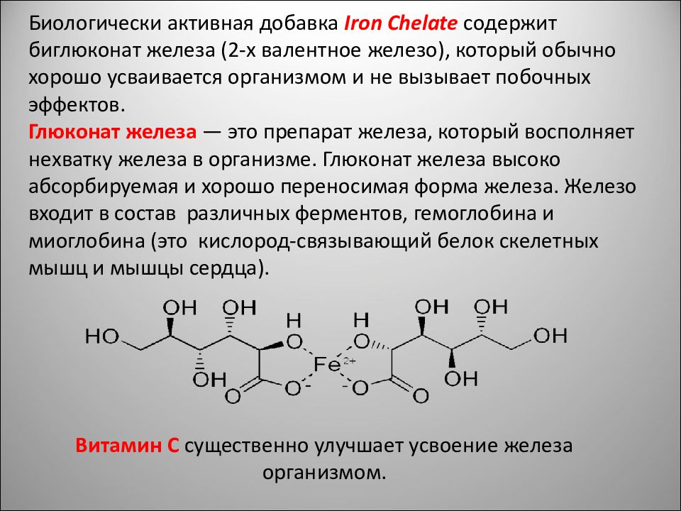 Глюконат железа