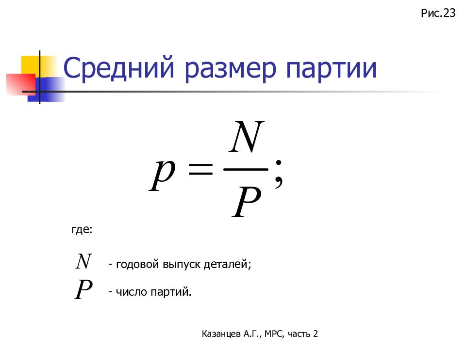 Средний 23. Годовой выпуск продукции. Средний размер партии. Годовой выпуск деталей формула. Годовой выпуск продукции формула.