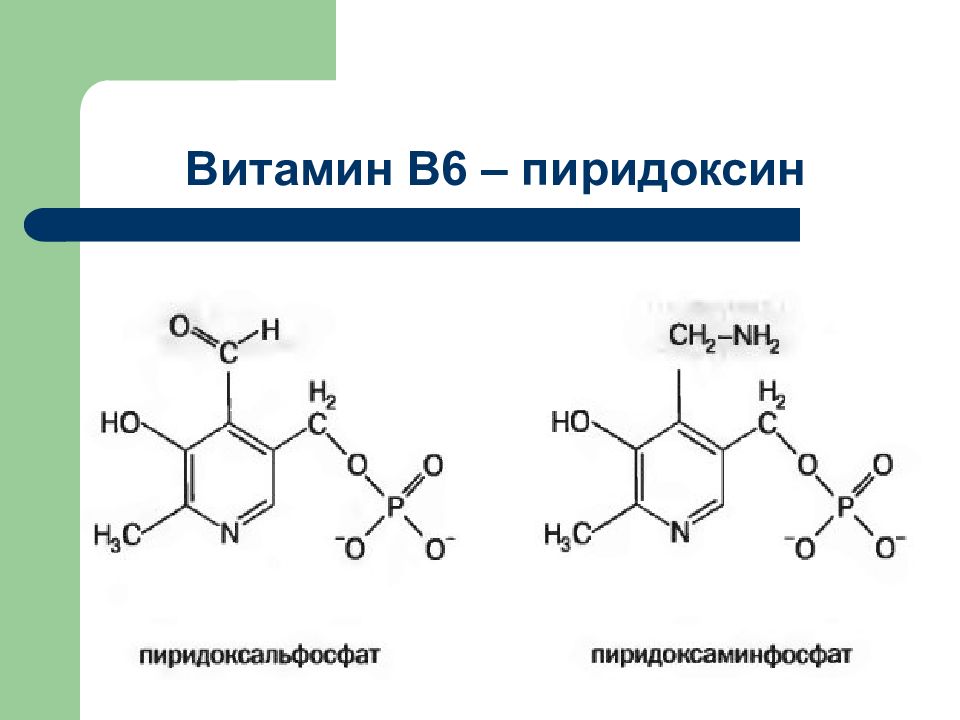 Витамин в6 схема