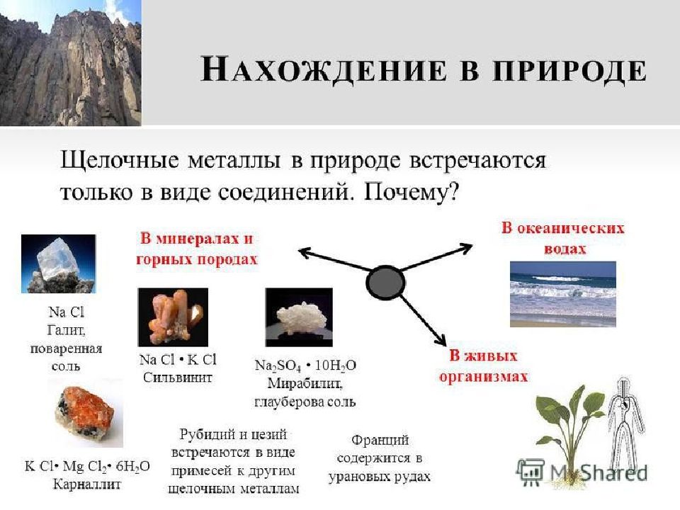 Применение щелочных металлов презентация