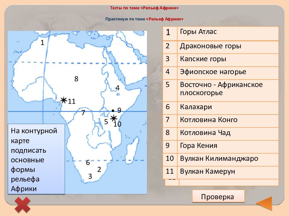 Рельеф африки 7 класс география. Подписать основные формы рельефа Африки на контурной карте. На контурной карте отметить основные формы рельефа Африка. Карта рельефа Африки 7 класс. Формы рельефа Африки на карте.