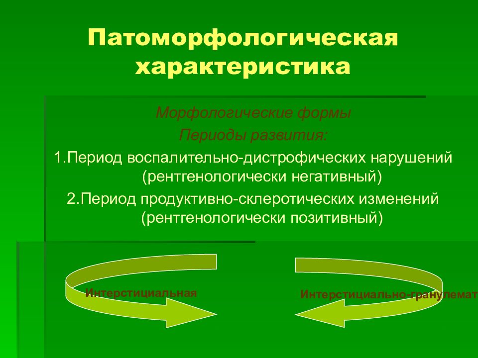 Форма периода. Патоморфологическая характеристика пневмокониозов. Стадии развития с патоморфологической характеристикой. Патоморфологические признаки профессионального пневмокониоза:.