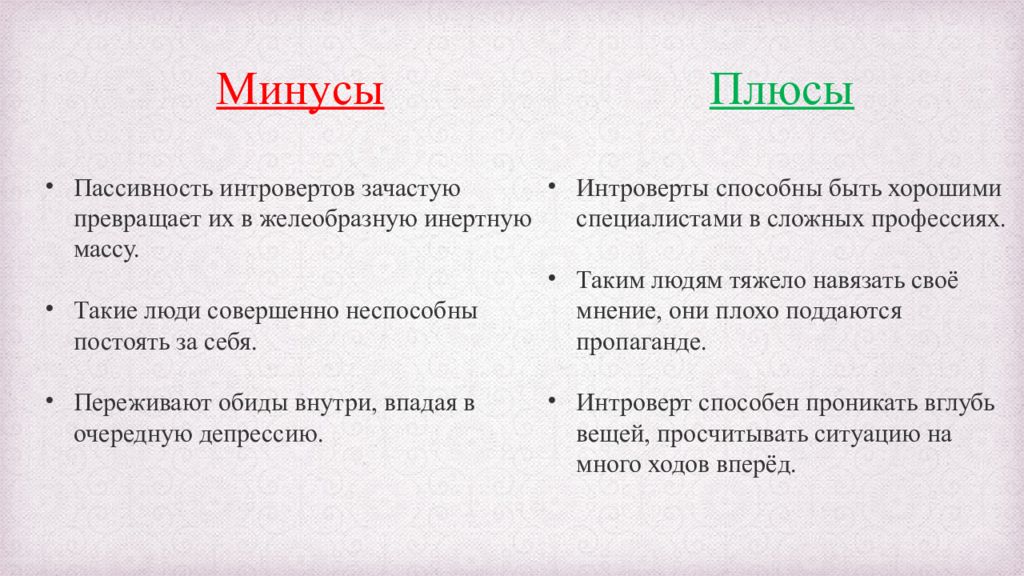 Характер плюсы. Типология Юнга минусы.