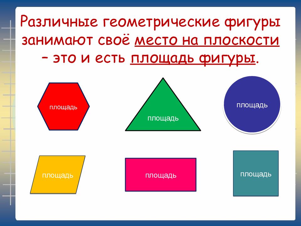 Площадь фигуры презентация 3 класс школа россии