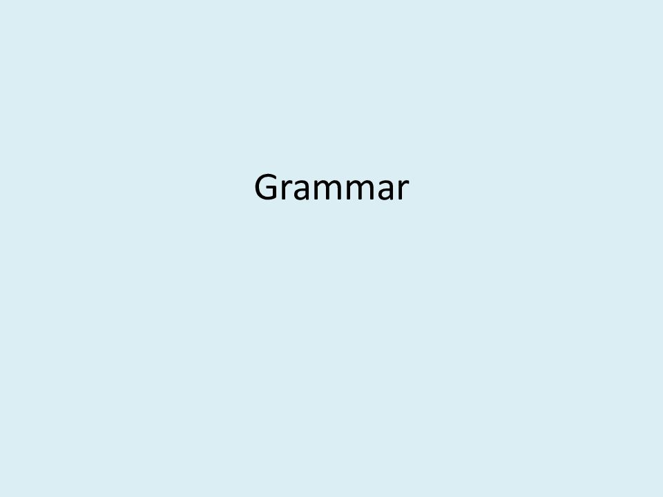 Grammar