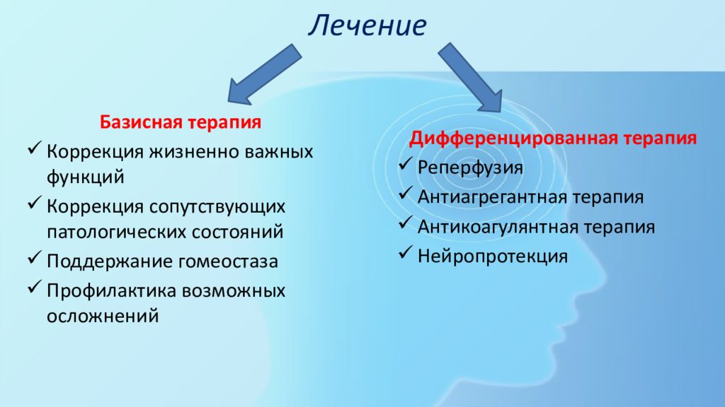 Функция коррекции. Базисная и дифференцированная терапия инсультов. Коррекция витальных функций. Базисная и дифференциальная терапия инсультов. Базисная и дифференцированная терапия ишемических инсультов.