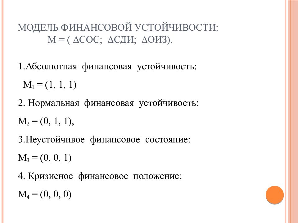 Тип финансовой устойчивости 1 1 1. Модель финансовой устойчивости. Абсолютная финансовая устойчивость. Модель финансовой устойчивости 0 1 1. Абсолютный Тип финансовой устойчивости.