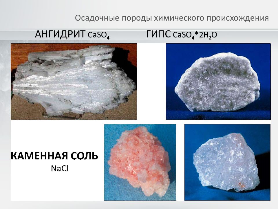 Осадочные породы химического происхождения. Осадочные химические породы. Ангидрит и гипс. Ангидрит осадочная порода.