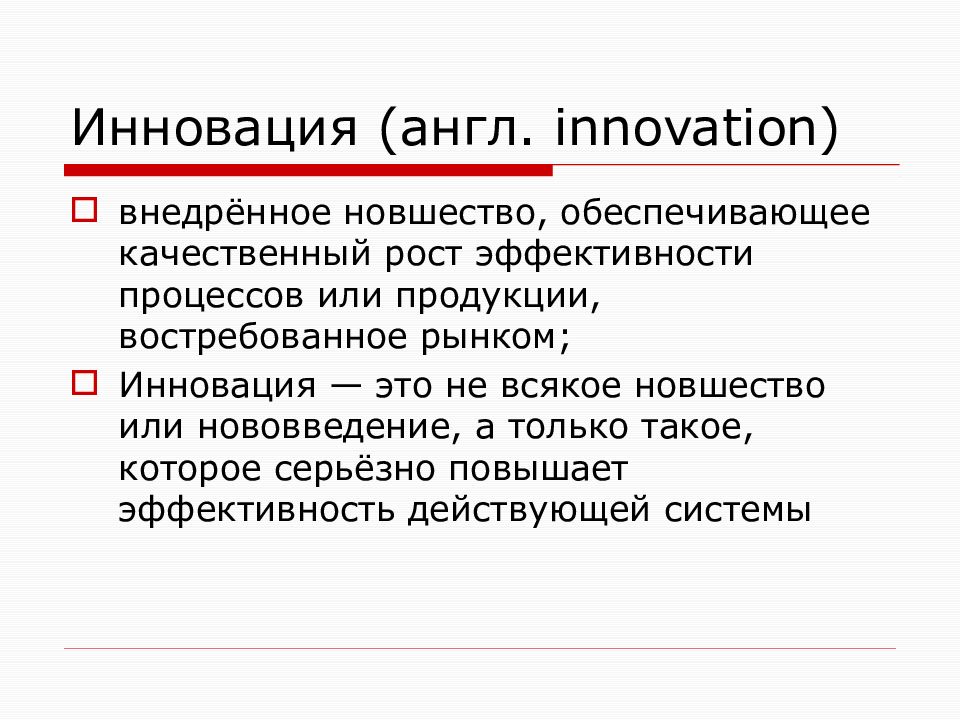 Презентация инновации на английском