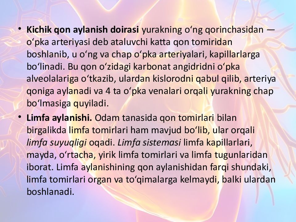 Katta va kichik qon aylanish doirasi Katta va kichik qon aylanish doirasi