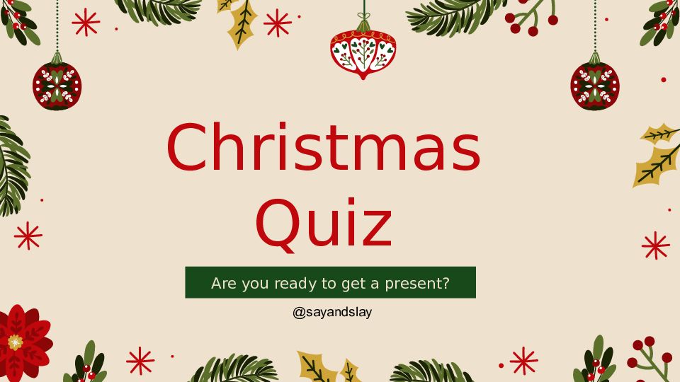 Christmas Quiz