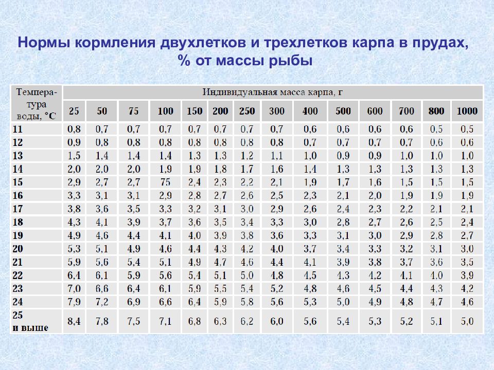 Температура кормления. Нормы кормления карпа. Норма кормления карпа в пруду. Нормы кормления карпа таблица. Норма кормления рыбы в пруду.