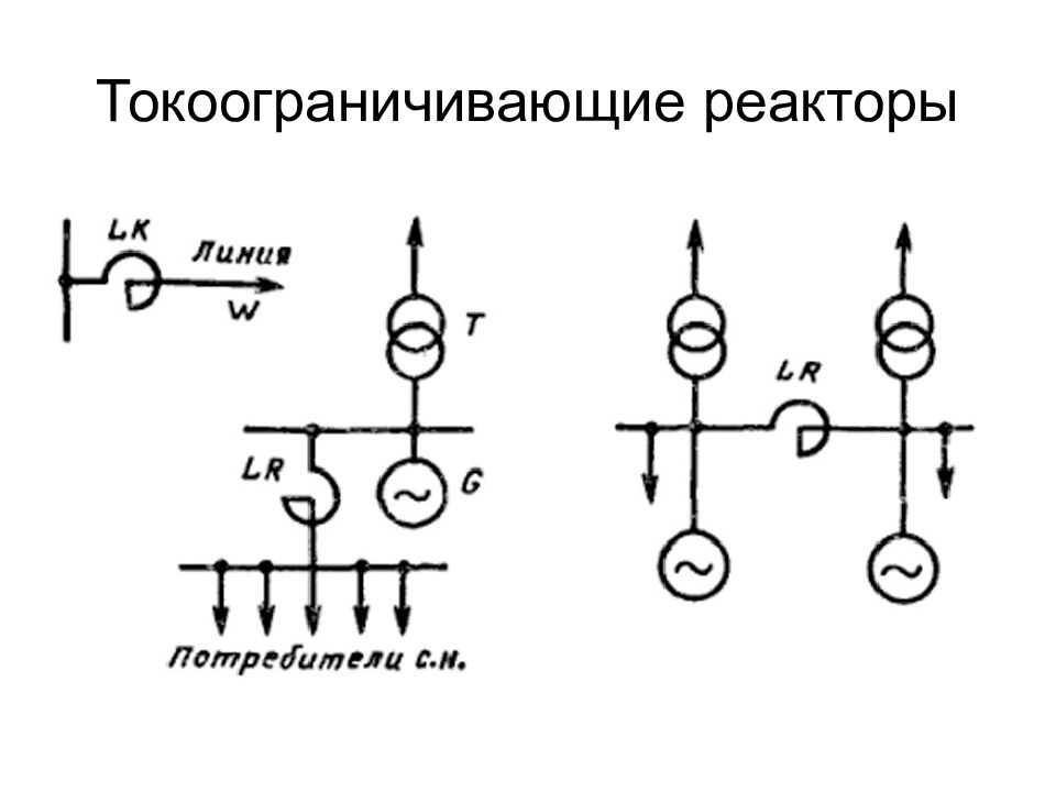 Дугогасящий реактор на схеме обозначение