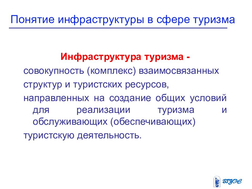 Презентация туристская инфраструктура