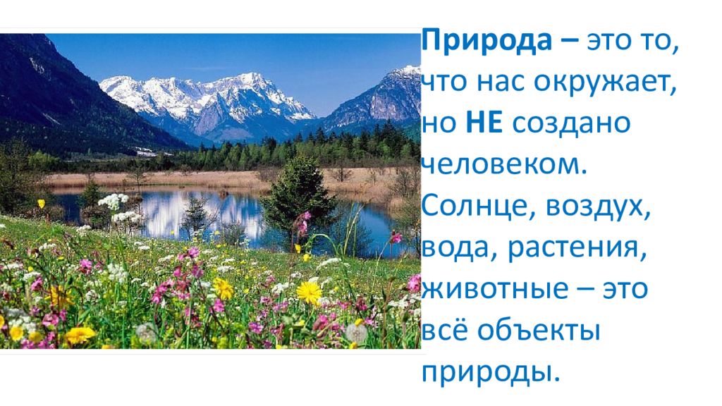 2 природой называют. Природа это то что нас окружает.