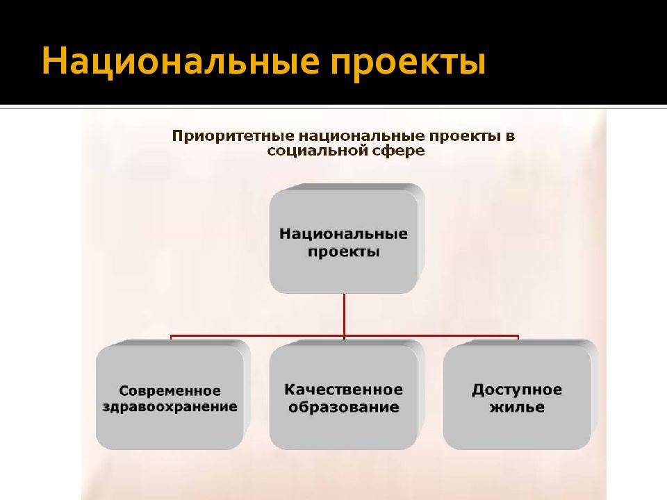 Национальные проекты в россии в начале 21 века