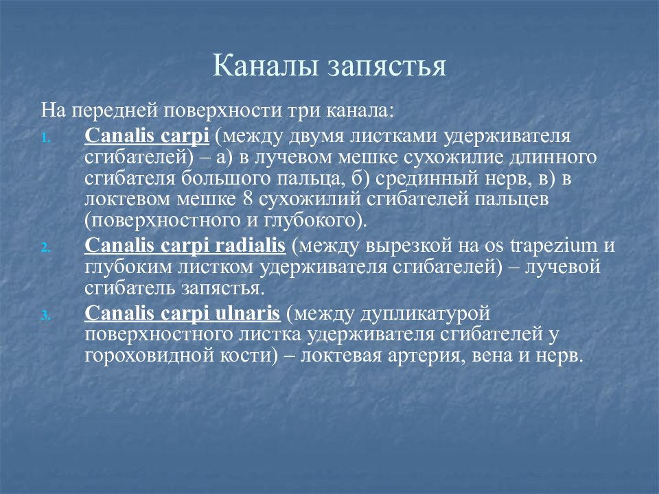 Образован канал. Канал запястья. Каналы лучезапястного сустава. Запястный канал содержимое. Каналы передней области запястья.