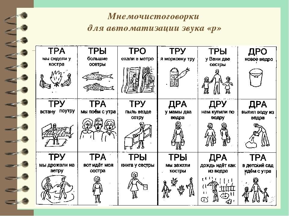 Автоматизация р в словосочетаниях презентация