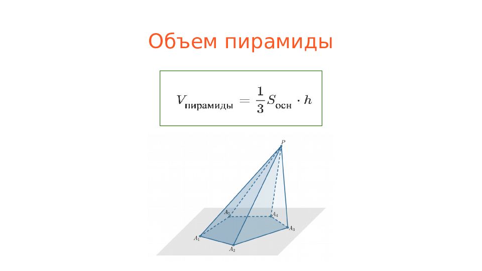 Пирамида формулы егэ. Объем пирамиды. Отношение объемов пирамид. Наклонная пирамида. Объем пирамиды с наклоном.