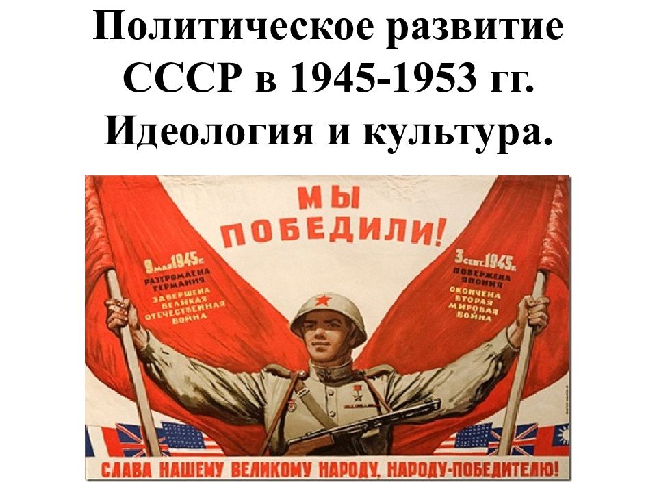 Презентация ссср в 1945 1953 гг презентация