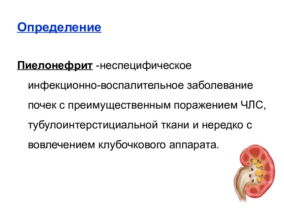 Хронический тубулоинтерстициальный нефрит презентация