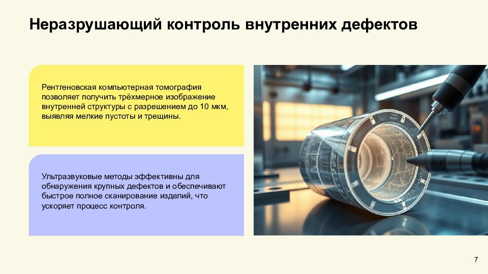 Задачи контроля изделий аддитивного производства