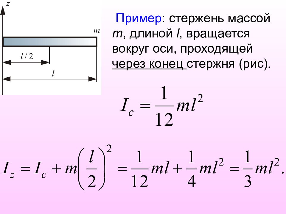 На рисунке показан стержень верхний конец которого закреплен