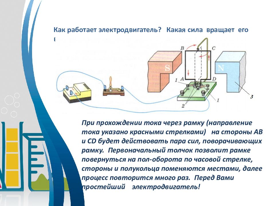 Электродвигатель презентация 8 класс по физике