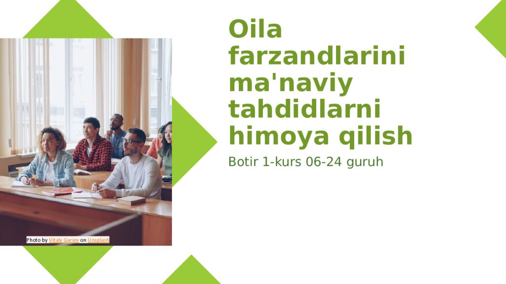 Oila farzandlarini ma'naviy tahdidlarni himoya qilish