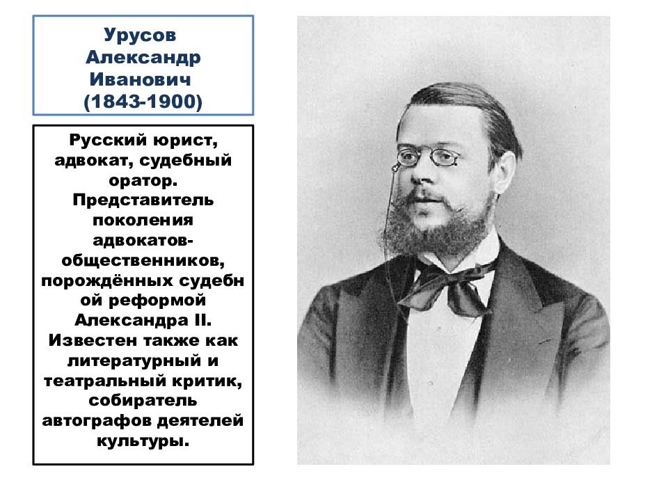 Александр иванович урусов презентация