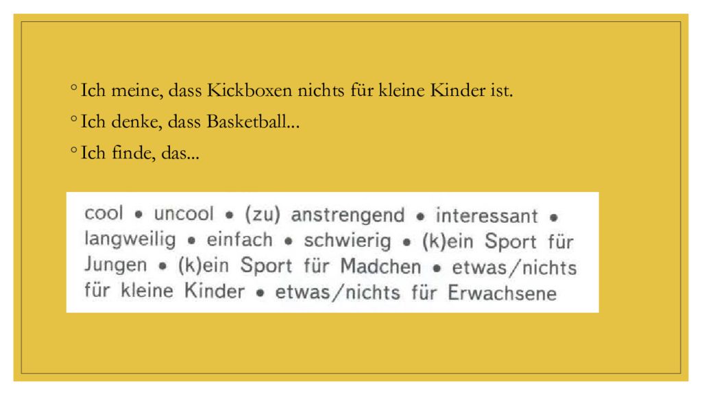 Ich denke dass. Ich meine dass примеры. Ich denke dass порядок слов. Meine kleine текст. Das finde ich nicht фраза.