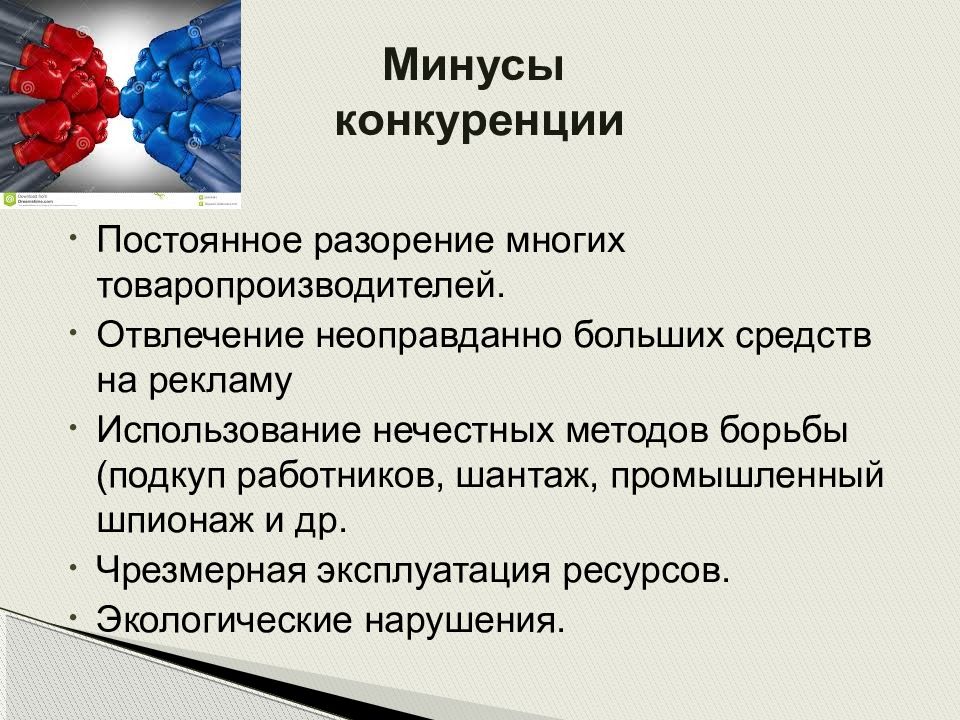 Презентация виды конкуренции в рыночной экономике