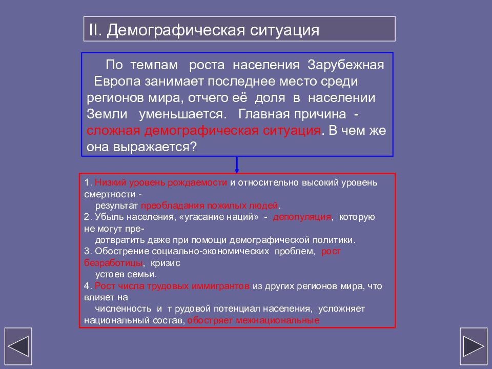 Демографическая политика стран зарубежной европы