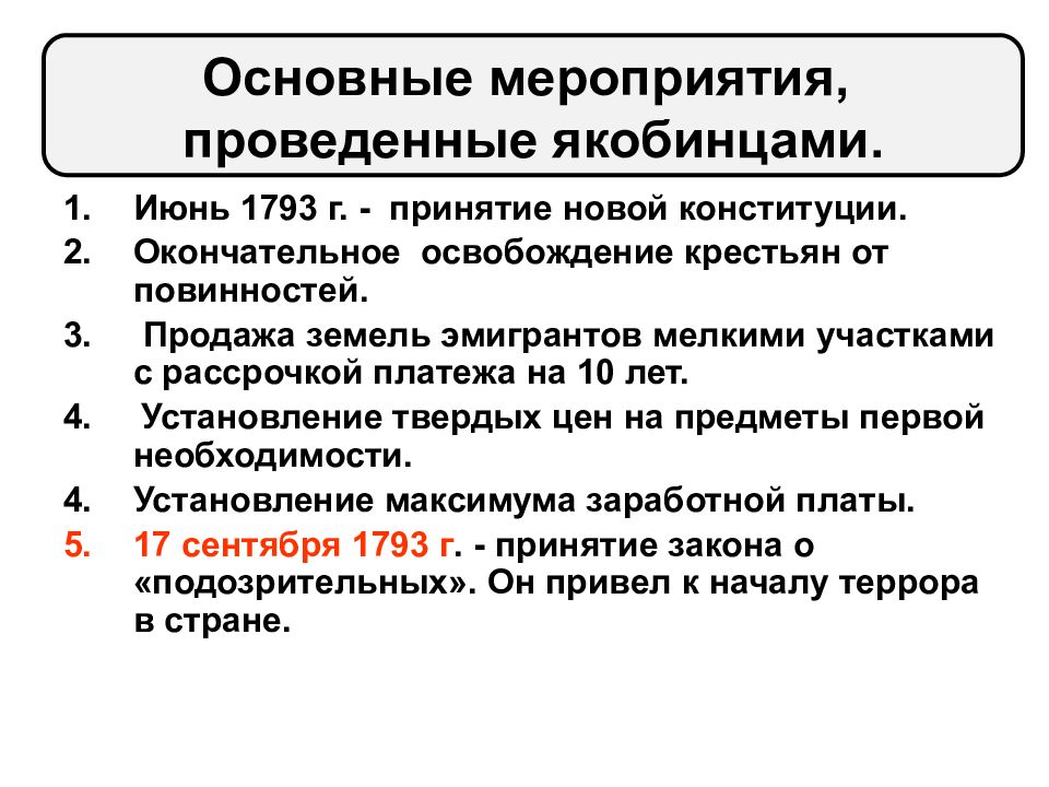 От якобинской диктатуры к 18 брюмера наполеона бонапарта презентация