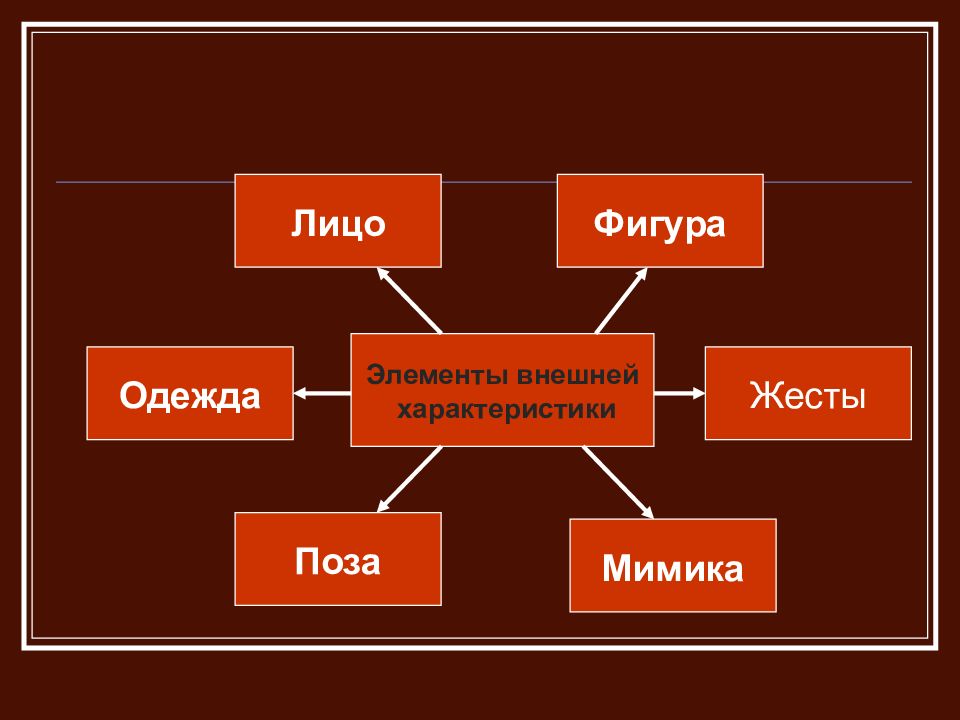 Схема описания внешности человека