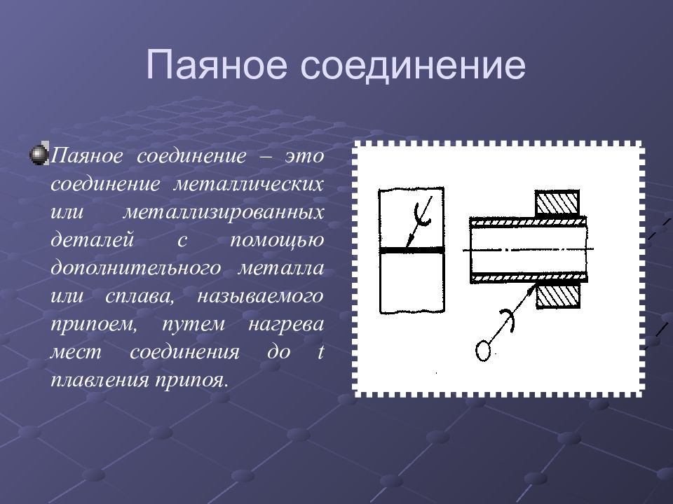 Паяное соединение на чертеже