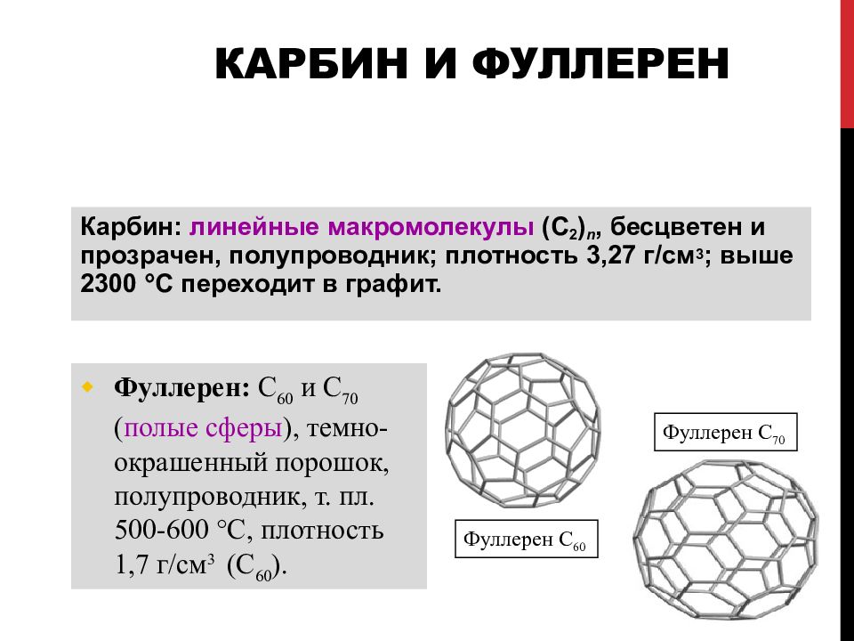 Карбин. Карбин и фуллерен. Карбин фуллерен Графен таблица. Фуллерен плотность. Углерод карбин фуллерен.
