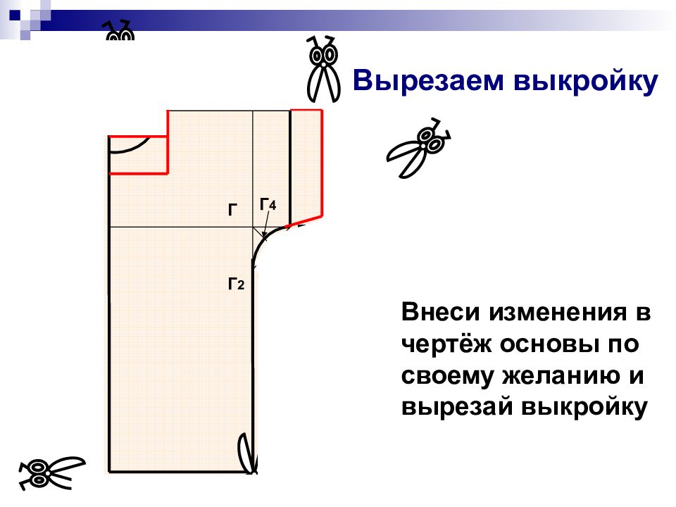 На основе чертежа плечевого изделия с цельнокроеным рукавом можно сшить что