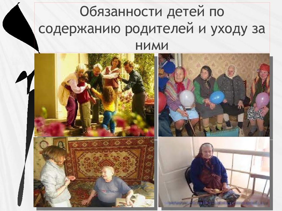 Содержание родителей детьми