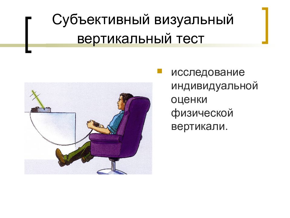 Вертикальный тест. Субъективная Зрительная Вертикаль. Тест субъективной вертикали. Визуальные методы исследования. Субъективная Зрительная Вертикаль тест с ведром.