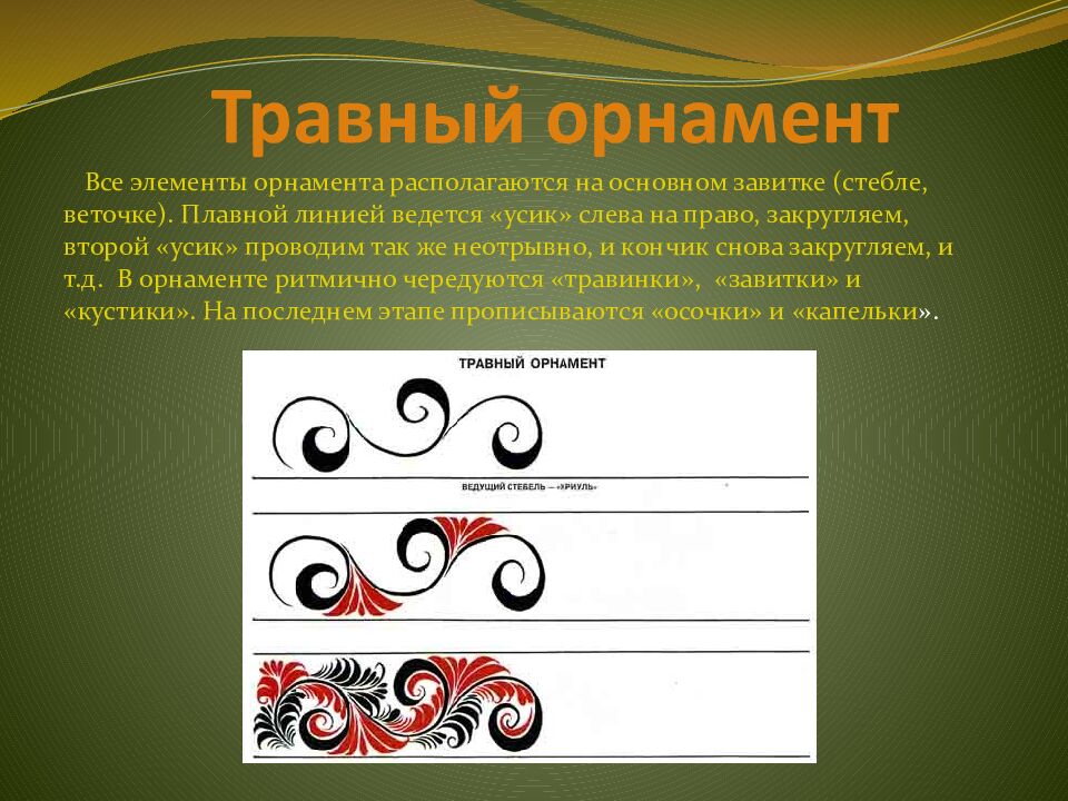 Травный орнамент