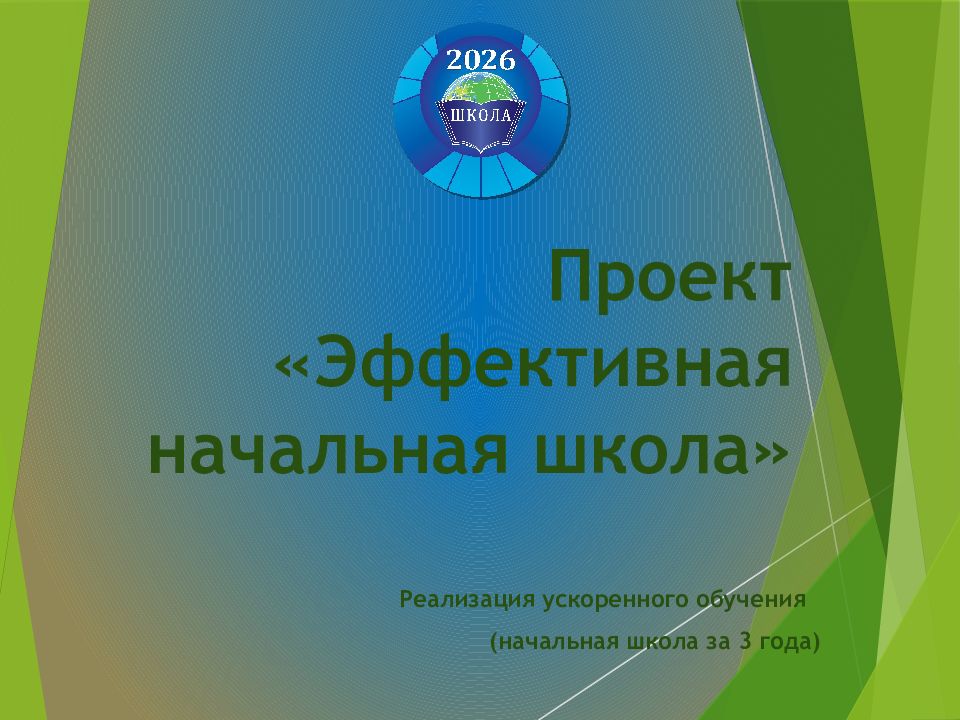 Городской проект эффективная начальная школа