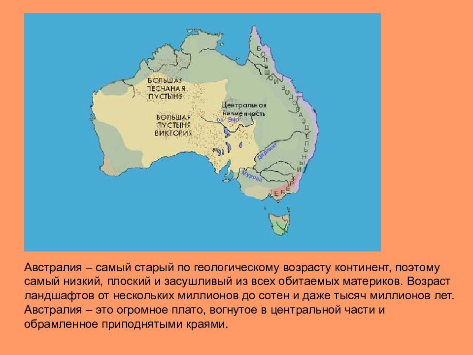 План описания природы материка австралия 7 класс