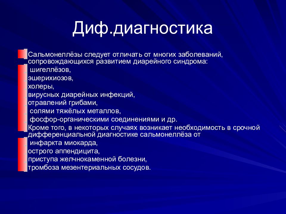 План обследования при дизентерии